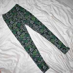 LuLaRoe Tween Leggings Green Masks